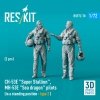 RESKIT RSF72-0070 CH-53E Super Stallion, MH-53E Sea dragon pilots (in a standing position - type 2) (2 pcs) (3D Printed) (1/72)